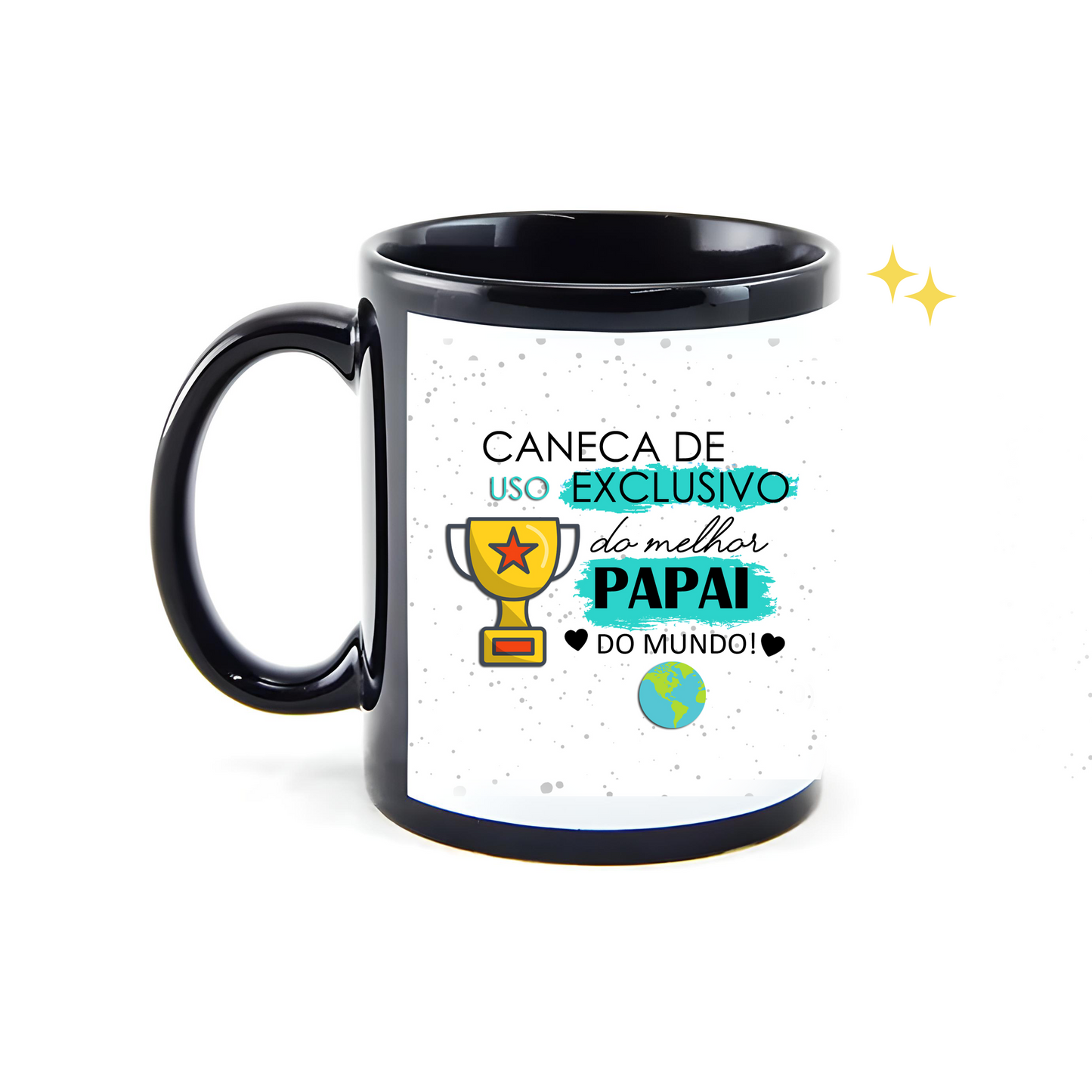 Caneca Personalizada "Uso Exclusivo do Melhor Papai do Mundo"