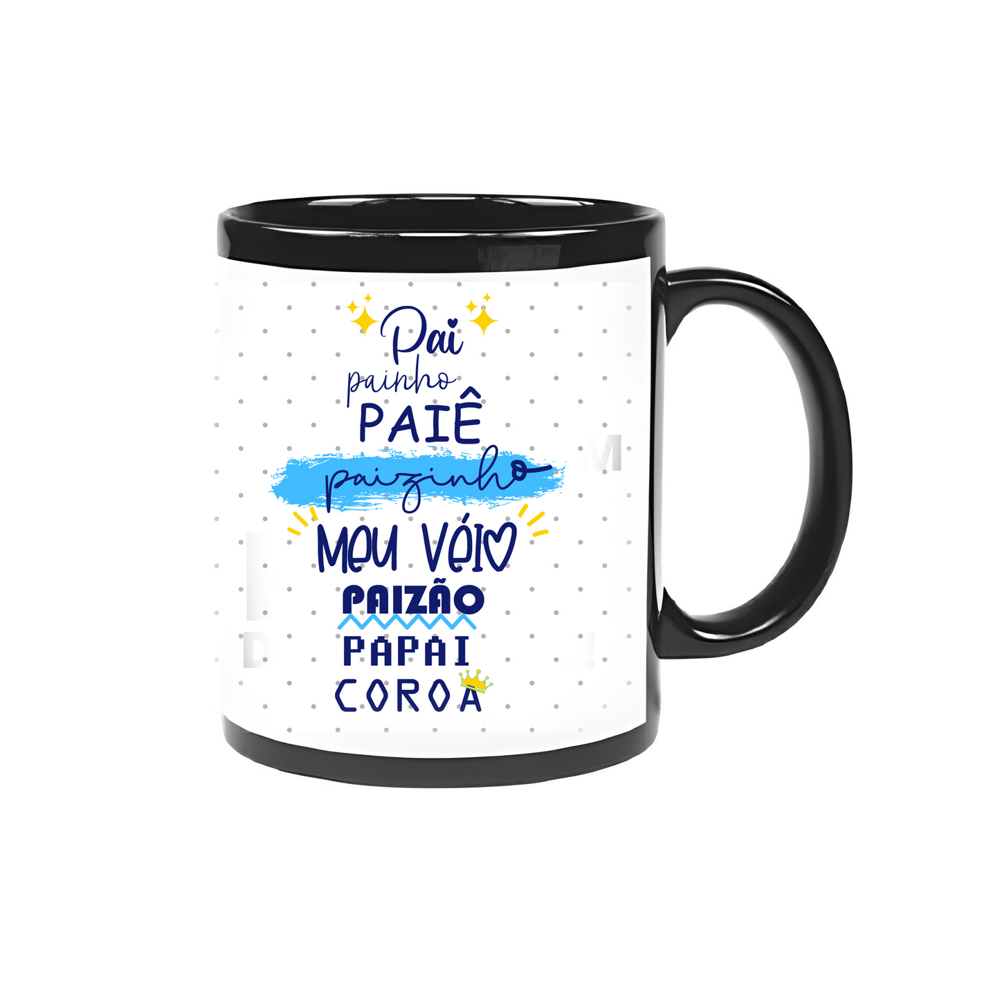 Caneca Personalizada "Pai, Painho, Paiê, Paizinho, Meu Veio, Paizão, Papai, Coroa"