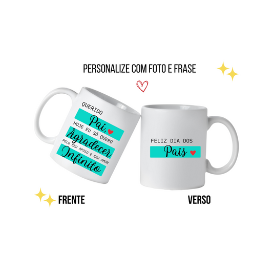 Caneca "Querido Pai" ♥ E-Commerce DryPhoto