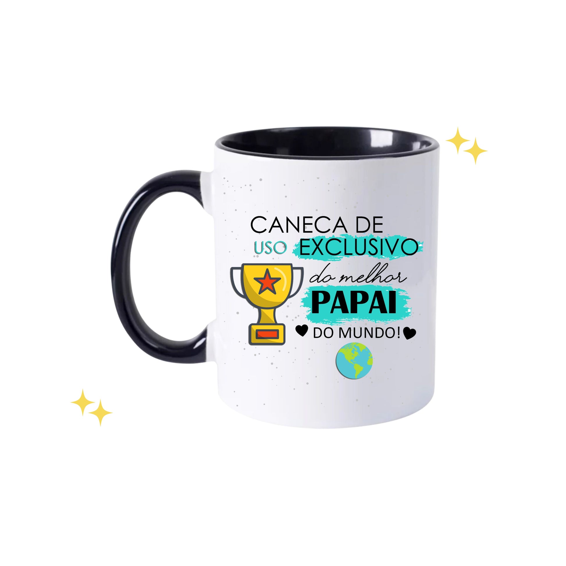 Caneca "Uso Exclusivo do Melhor Papai do Mundo" E-Commerce DryPhoto