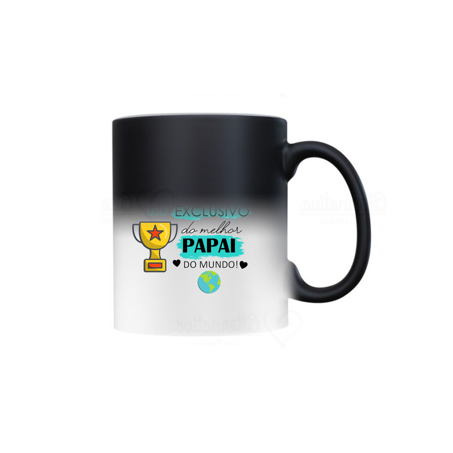 Caneca Personalizada "Uso Exclusivo do Melhor Papai do Mundo"